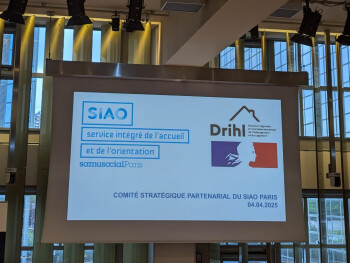 Comité stratégique partenarial du SIAO Paris en avril dernier avec tous les acteurs de la dynamique du Logement d’abord 